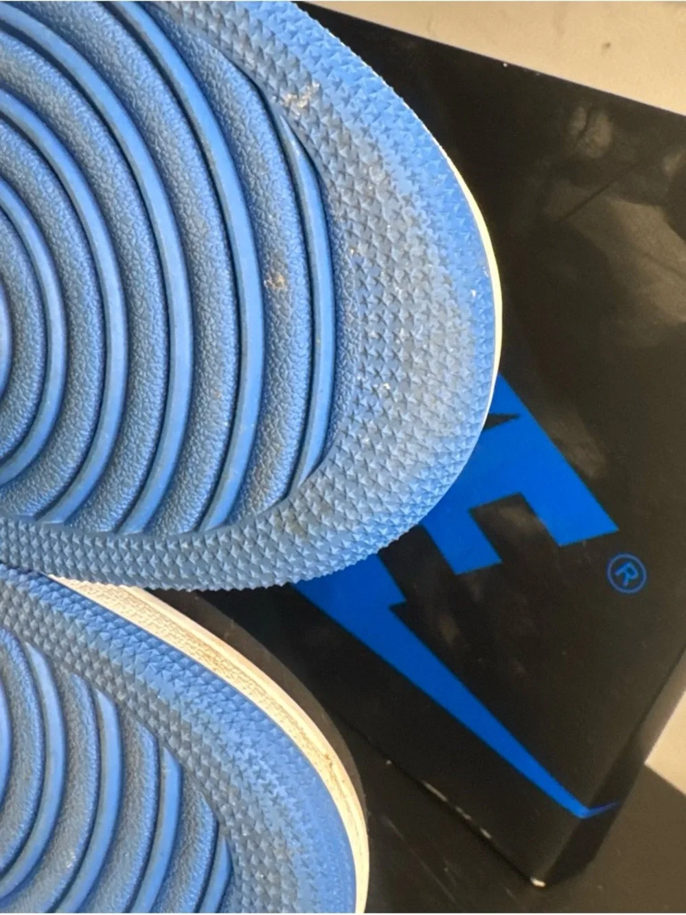 Jordan Mid-Top Sneakers — Black & Blue Suede